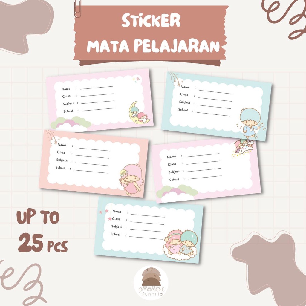 

funnilla.co | Stiker Nama | Stiker label mata pelajaran