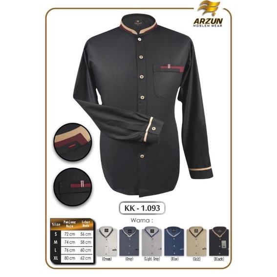 KEMEJA KOKO ARZUN // LENGAN PANJANG // ORIGINAL PRODUCT