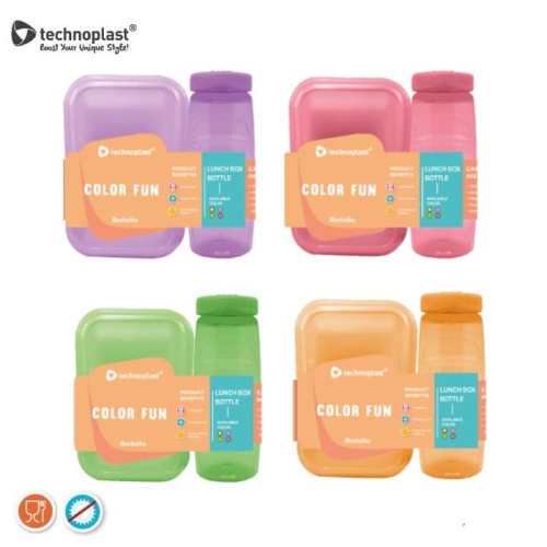 LUNCH BOX SET COLORFUN TECHNOPLAST