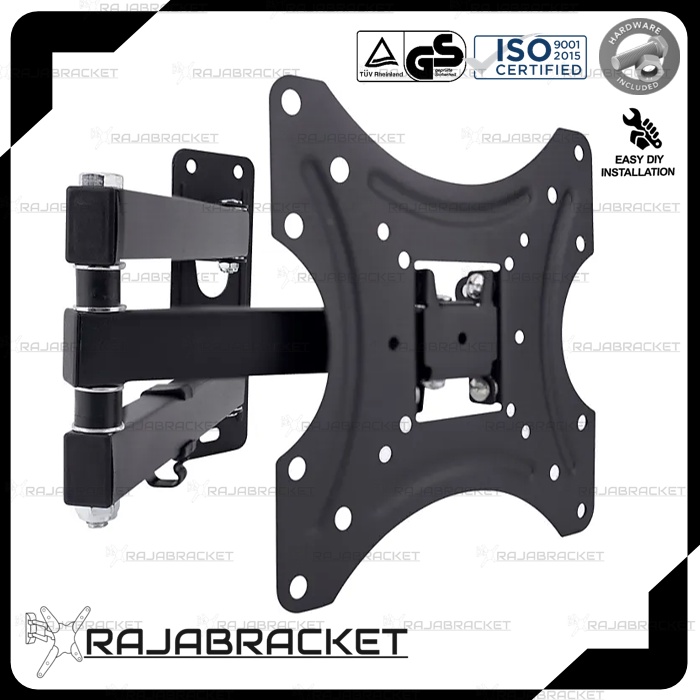 Bracket Breket Braket TV Lengan 22 24 27 29 32 40 inch Waterpass, 6 Arah Maju mundur Belok kanan kiri