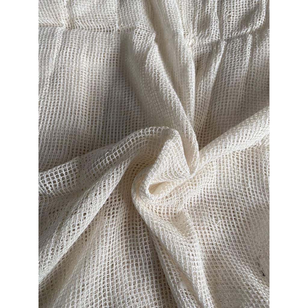 TERMURAH 100x280cm Cotton Mesh Backing Karpet - Punch Needle - Katun Tufting - Kain Jaring Belakang 