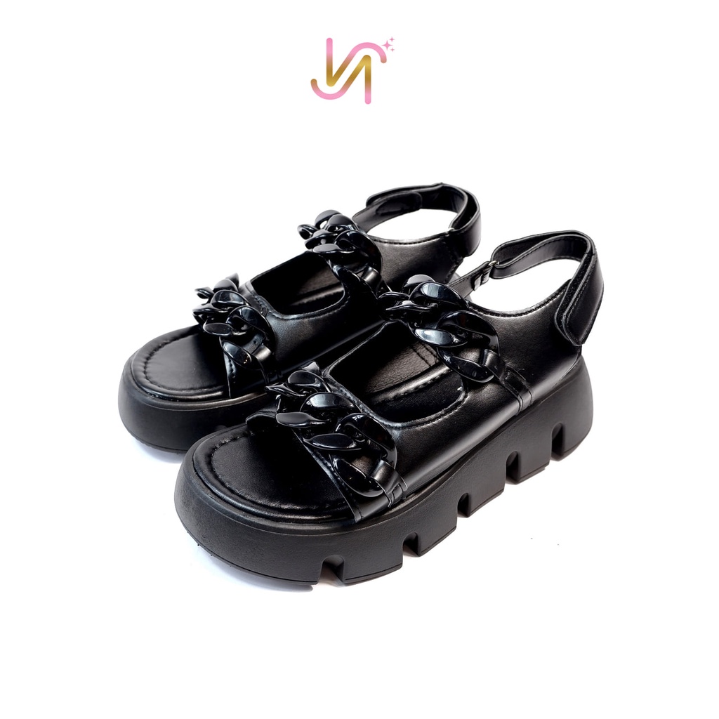 Nadilastuff “TURUN SIZE” Curly Sandal Wanita Platform Sendal Wanita Premium Ringan Musim panas