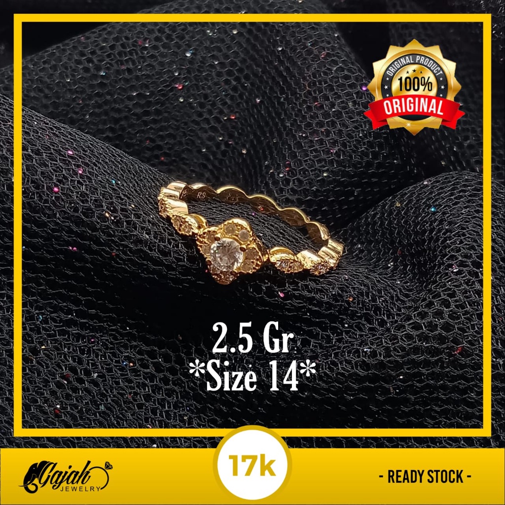 Cincin Emas 17K - 2.5 Gr Kadar 750 - 4401