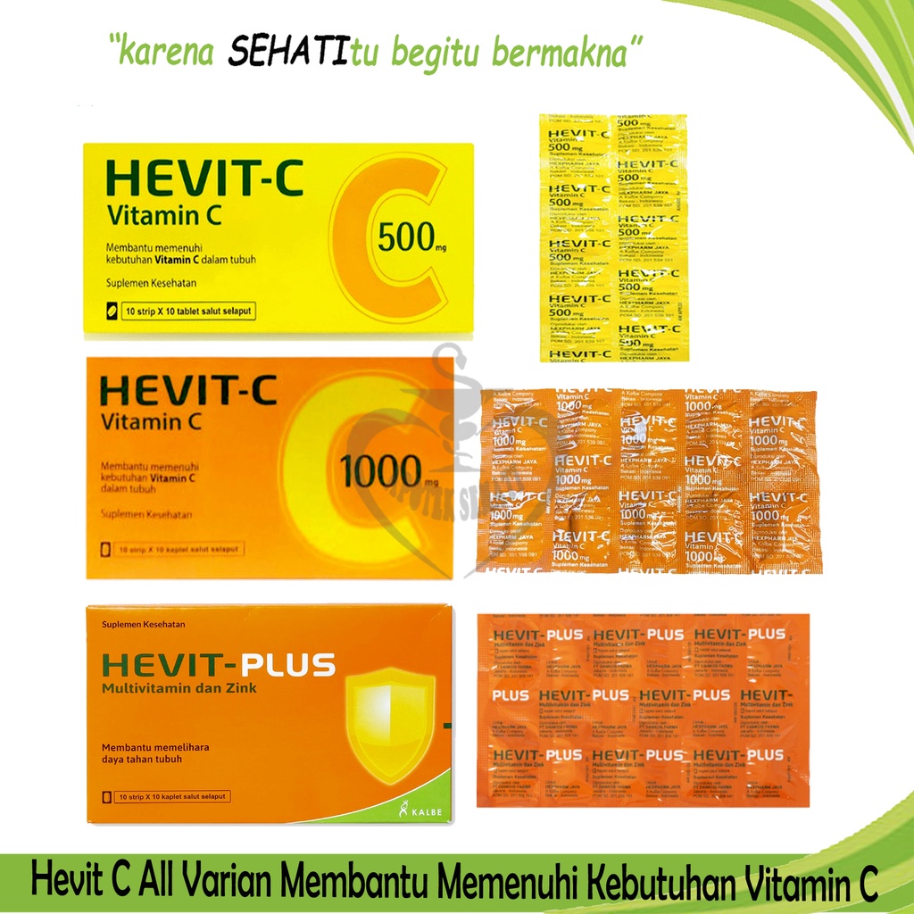 Hevit C Plus Suplemen Kesehatan Multivitamin Daya Tahan Tubuh