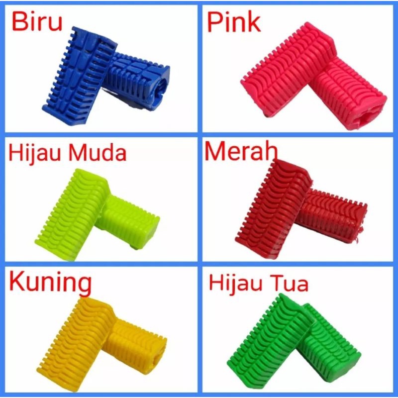 Karet Step Depan Motor Bebek Warna Variasi - Foot Bastep Kendaraan Universal