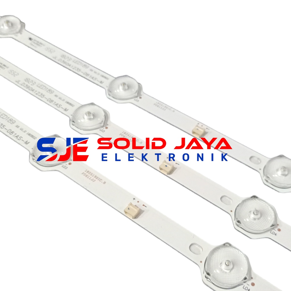 BACKLIGHT TV LED AKARI 40 IN LE 40D88 40P88 LE40D88 LE40P88 LE-40D88 LE-40P88 LAMPU BL 10K 3V 10LED 10 KANCING 3 VOLT 40INCH 40INC 40IN INCH IN