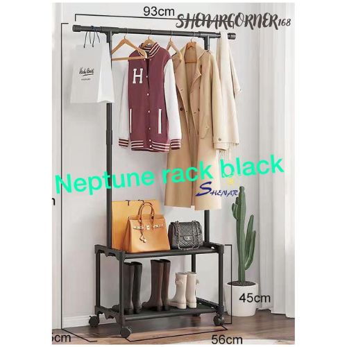 SHENAR GANTUNGAN BAJU SEPATU TAS SUSUN / STAND HANGER TOPI JAKET / RAK JEMURAN BAJU SUSUN PORTABLE - PETITE RACK, SHENARCORNER168