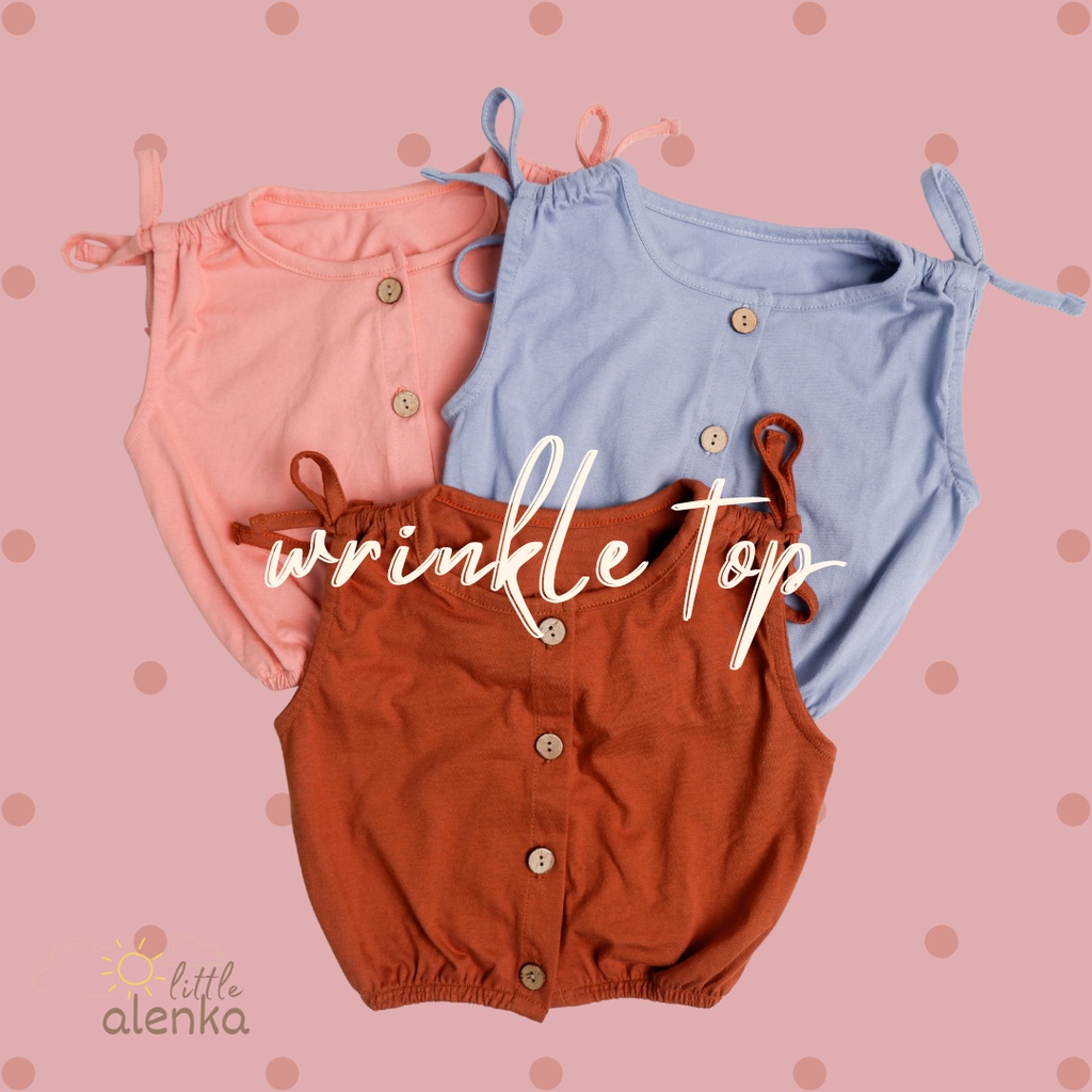 Alenka - Wrinkle Top / Atasan Anak Perempuan (1-6 years)