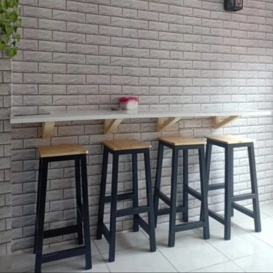 Terlaris Kursi Bar Kayu / Kursi Bar Kayu Jati / Bangku Bar Tinggi Murah
