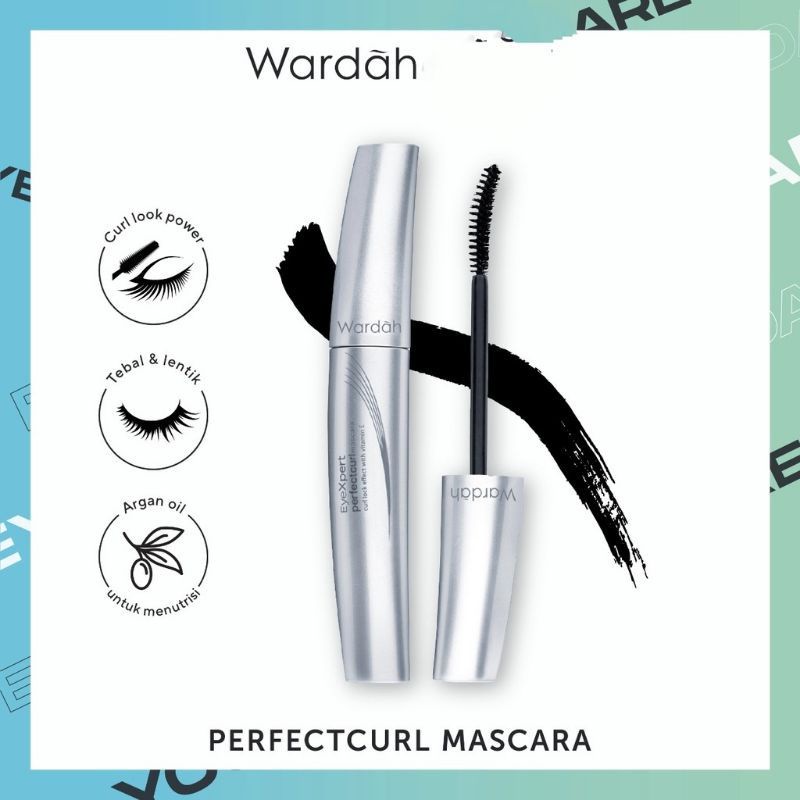 QEILA - Wardah EyeXpert Optimum Hi-Black Liner |  Perfectcurl Mascara | The Volume Expert Mascara