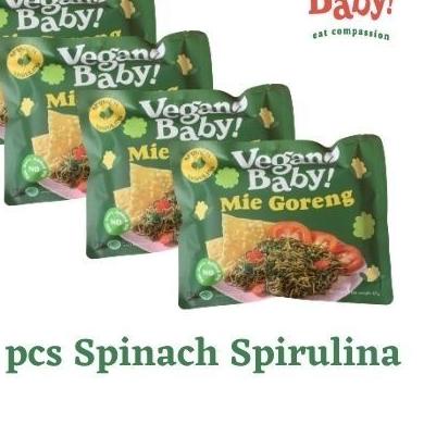 ➾ Vegan Baby mie goreng bayam spirulina 4pcs ❂