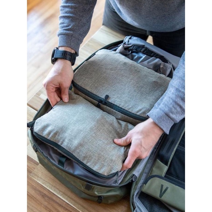 Tas Travel Boundary Supply Hemp Cube Grey Pouch Baju Lipat Organiser ---NEW---