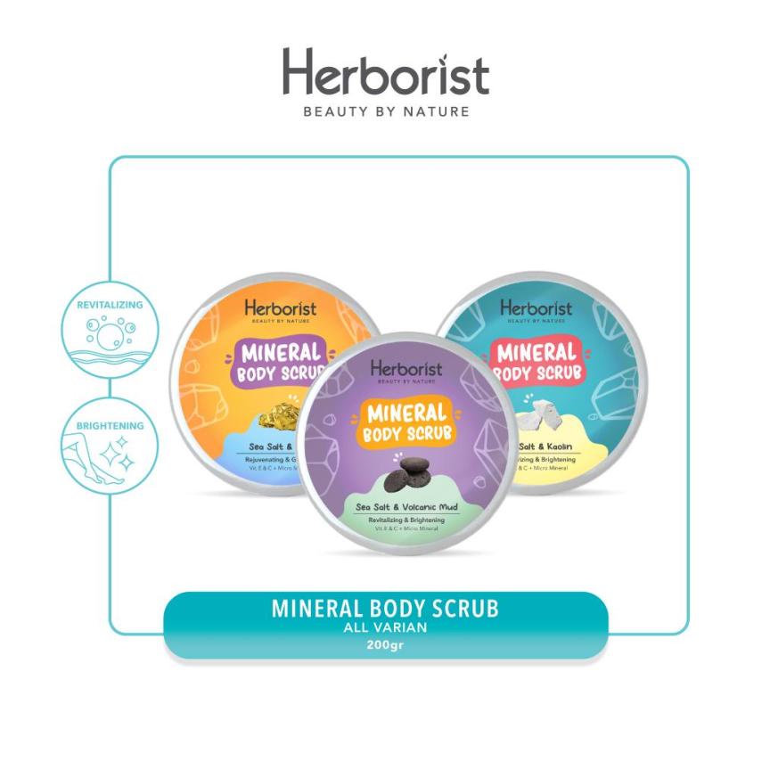 Heborist Mineral Body Scrub 200gr | Scrub Tubuh BY AILIN