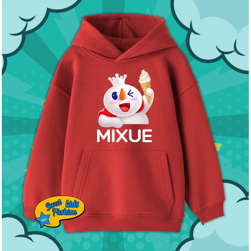 Jaket Hoodie Anak Mixue Ice Cream Sweater Anak Mixue Ice Cream 003