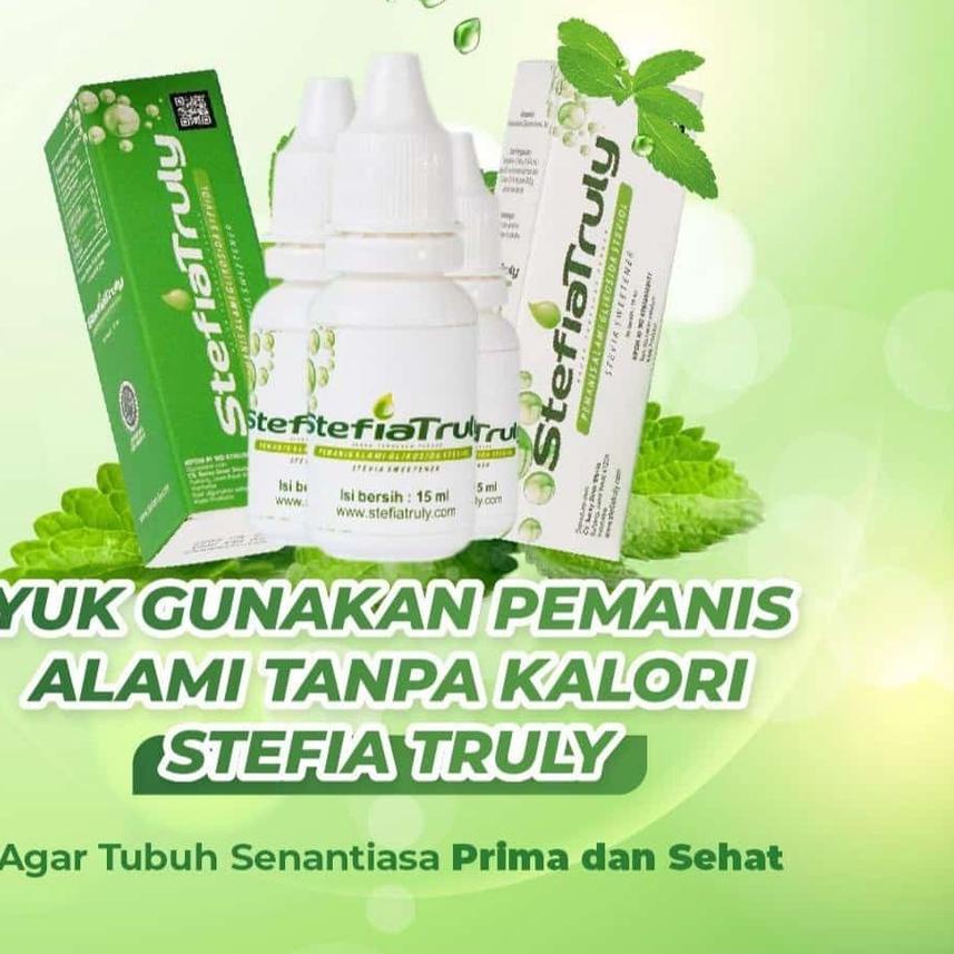 

℗ Pemanis Alami Stefia / Gila zero kalori Stevia / Gula tetes 15 ml ♦