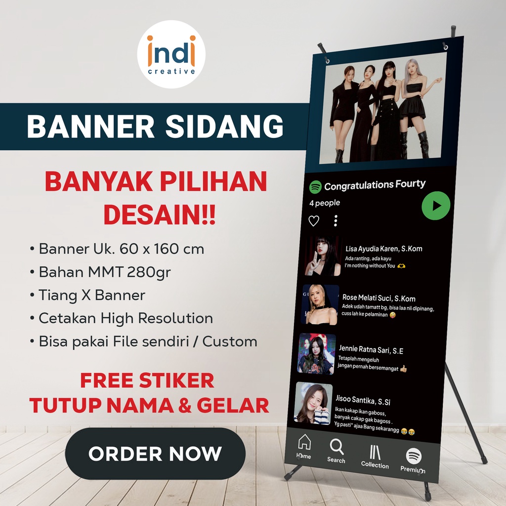 X BANNER WISUDA HITS KEKINIAN TERMURAH | BANNER AESHTETIC | BANNER SIDANG | BANNER GRADUATION | BANN