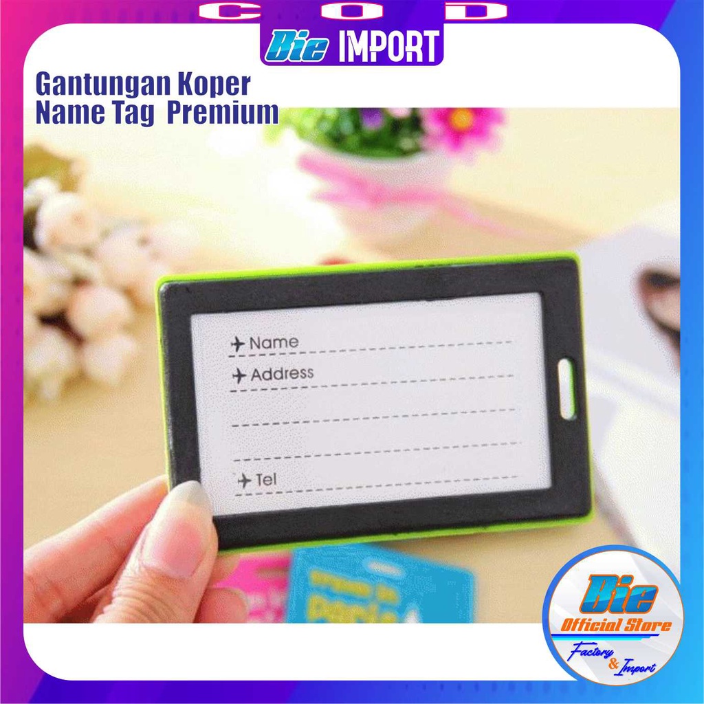 Gantungan Tas Travel Tag Koper Name Karakter Impor Best Seller