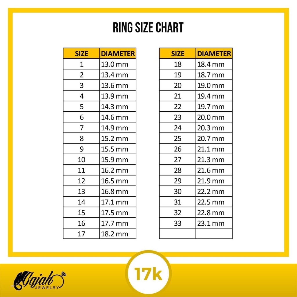 Cincin Anak Emas - 0.5 Gr Kadar 750 - 4449