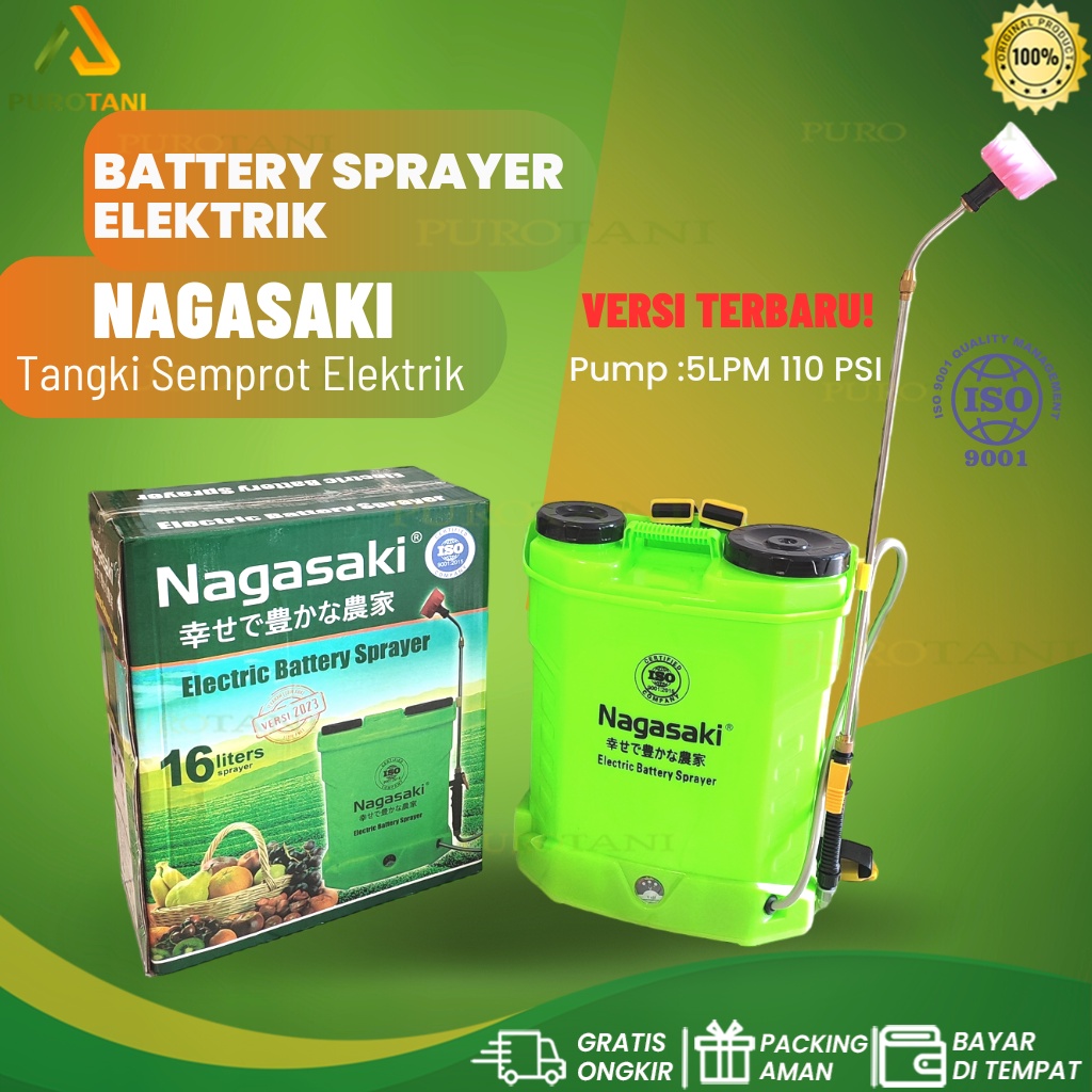 Sprayer Elektrik Nagasaki 16 Liter Semprot Pertanian Jepang