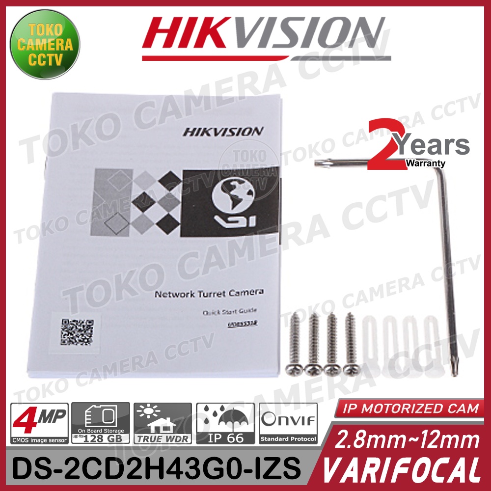 IP KAMERA CCTV VARIFOCAL HIKVISION DS-2CD2H43G0-IZS VARIVOCAL CAMERA