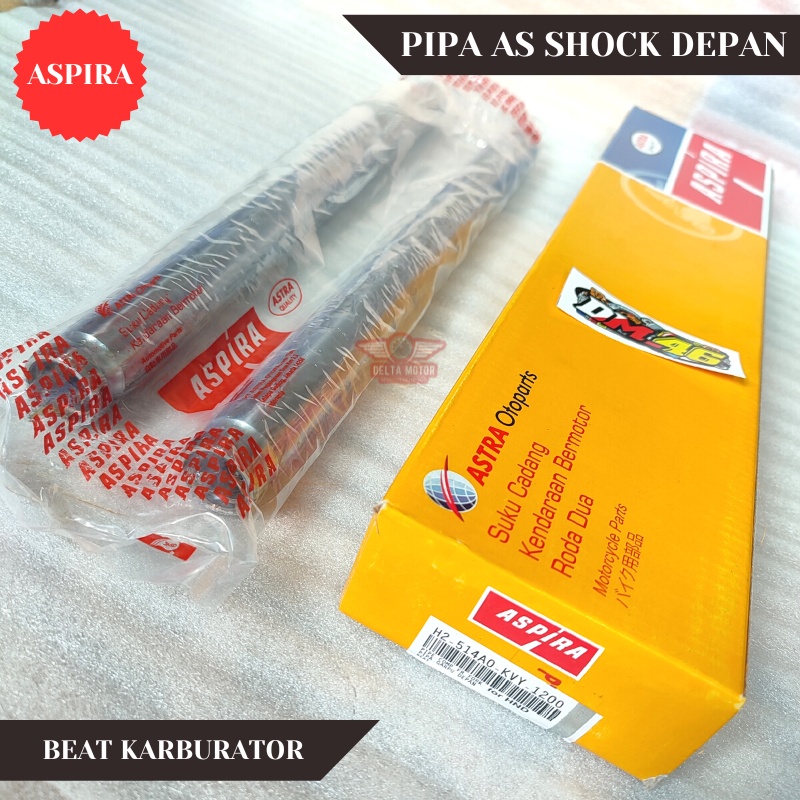 Garpu Pipa As Shock Depan Sepasang KVY Aspira Beat Karbu Scoopy Spacy Lama