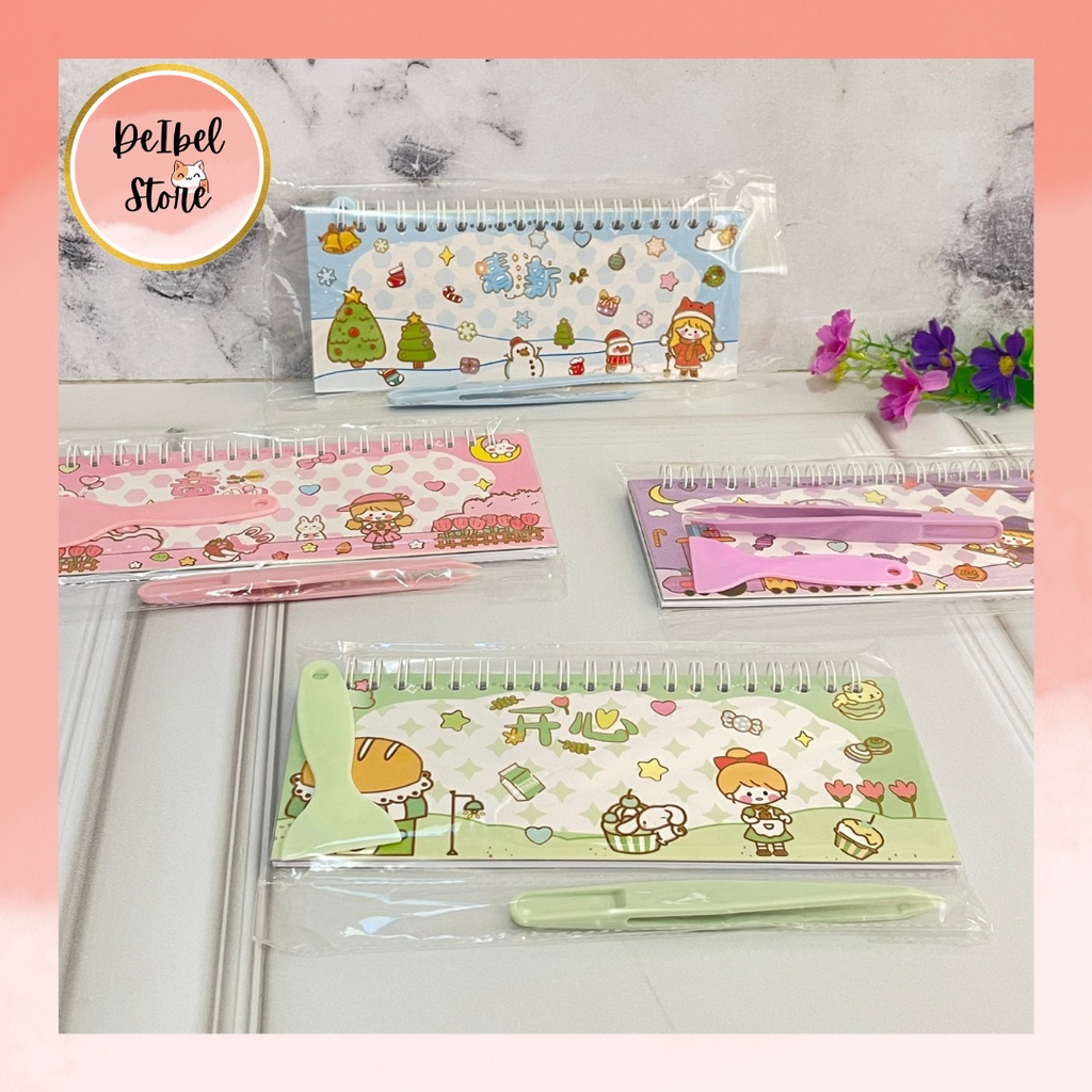 

BUKU SPIRAL SENMU FREE PENJEPIT ZC-AM35 SPATULA LUCU STICKER STIKER ANAK CEWEK CEWE HADIAH NOTEBOOK TEMPELAN