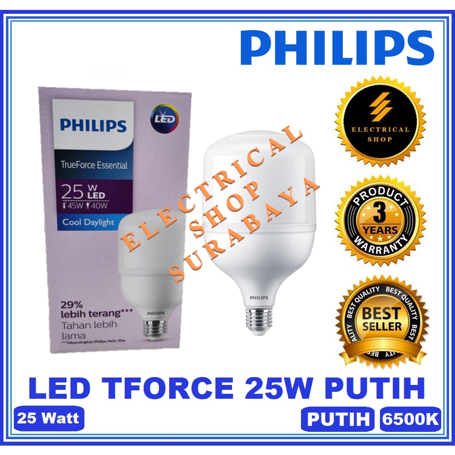 PHILIPS LAMPU LED TRUEFORCE 25W 25 W WATT PUTIH (GARANSI &amp; HARGA GROSIR) TFORCE ESS ESSENTIAL