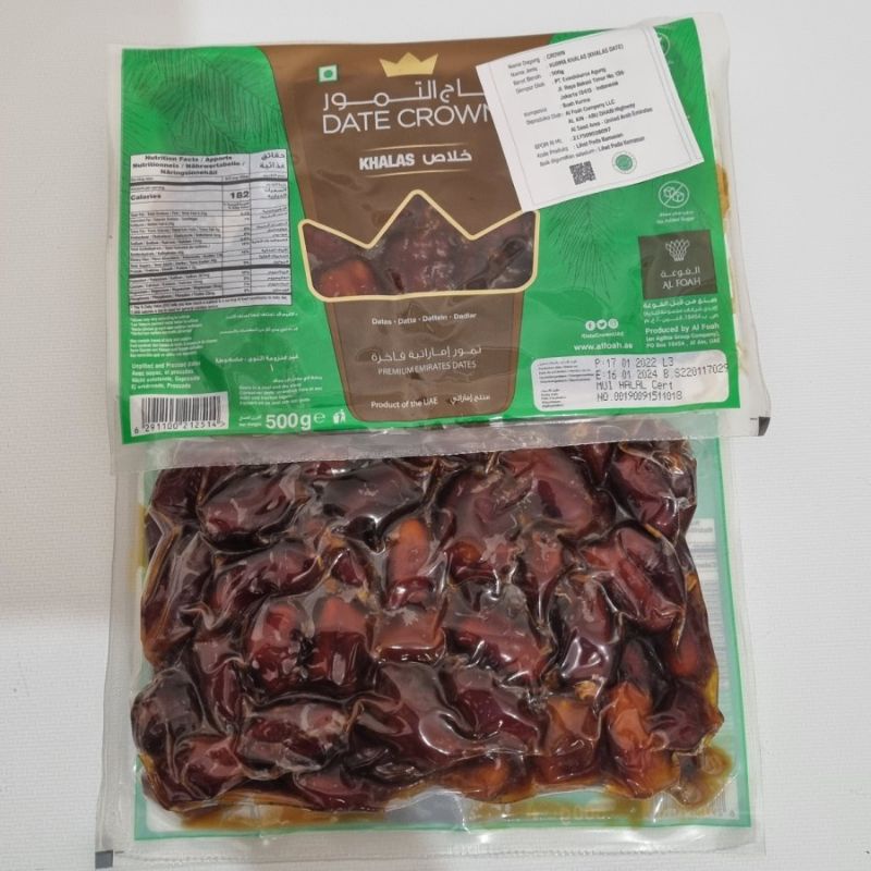 

Kurma Date Crown Khalas 500gram