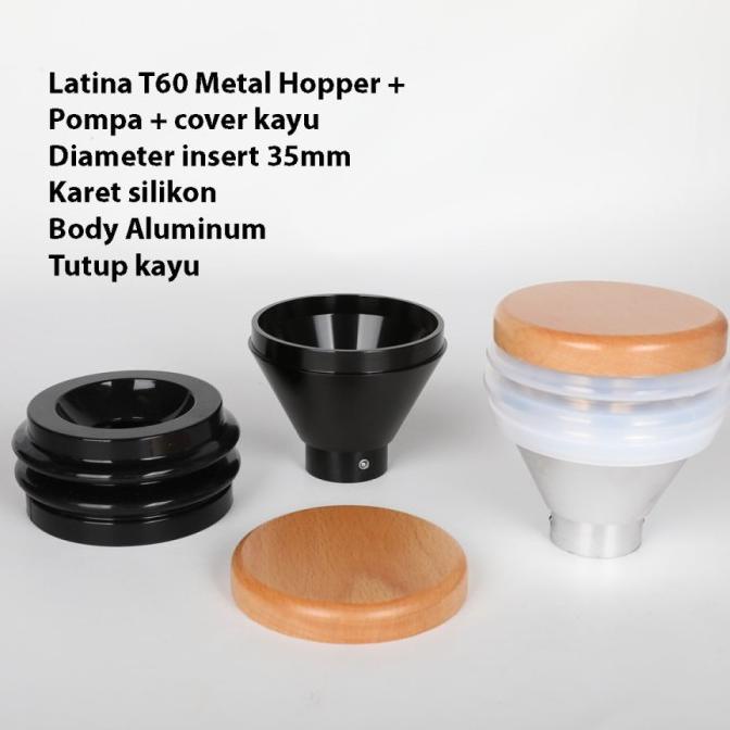 Metal Hopper + Cover+ Pump+ Beans Catcher | Utk Latina T60 Libra 600N