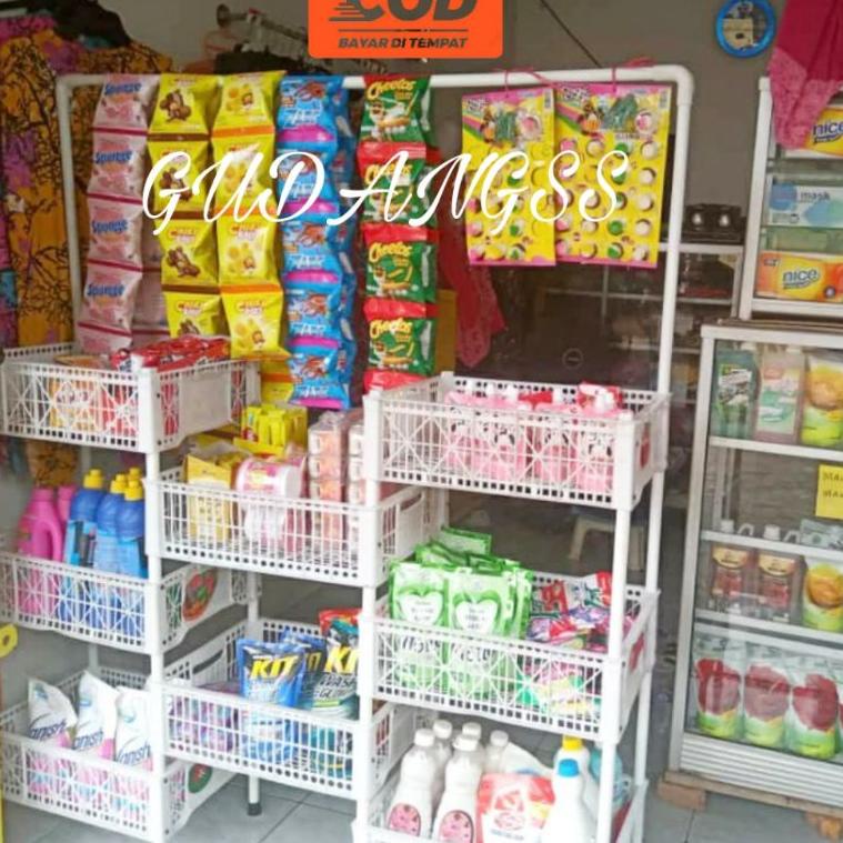 SIAP KIRIM RAK WARUNG KERANJANG SUSUN RAK WARUNG RAK KOPI KERANJANG RAK SUSUN DAPUR Rak Dapur Keranj