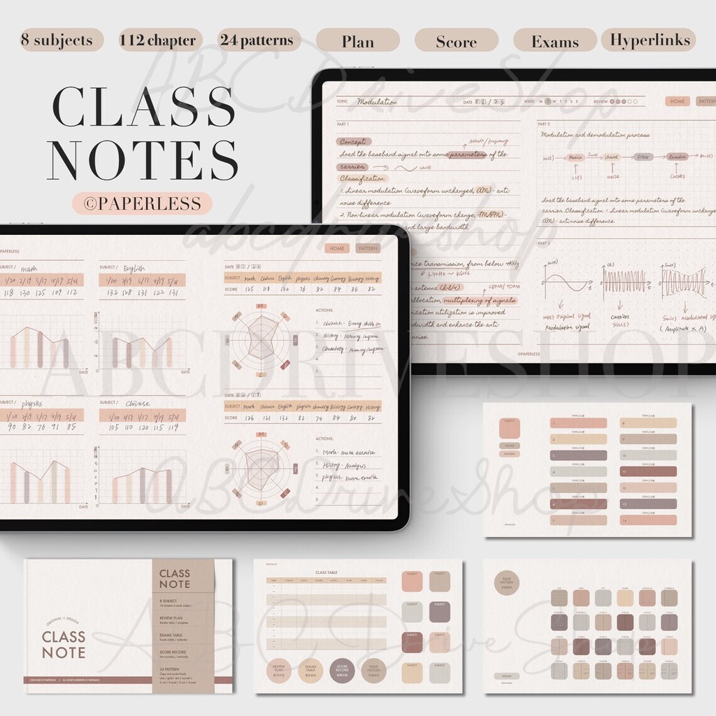 Digital Planner &amp; Journal - Class Notes