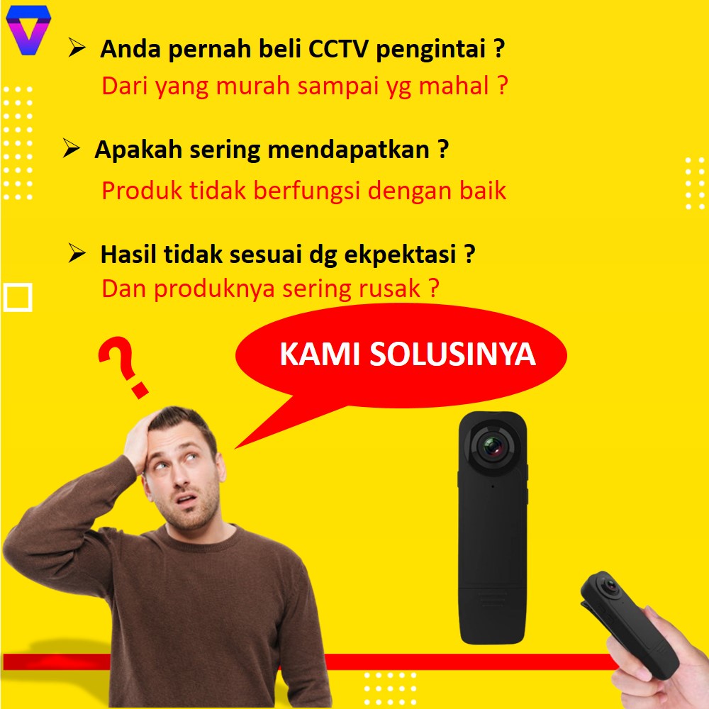 KAMERA PENGINTAI MINI CCTV KECIL TANPA KABEL TERSEMBUNYI SPY CAM IP HIDDEN CAMERA MODEL WEBCAM JS170