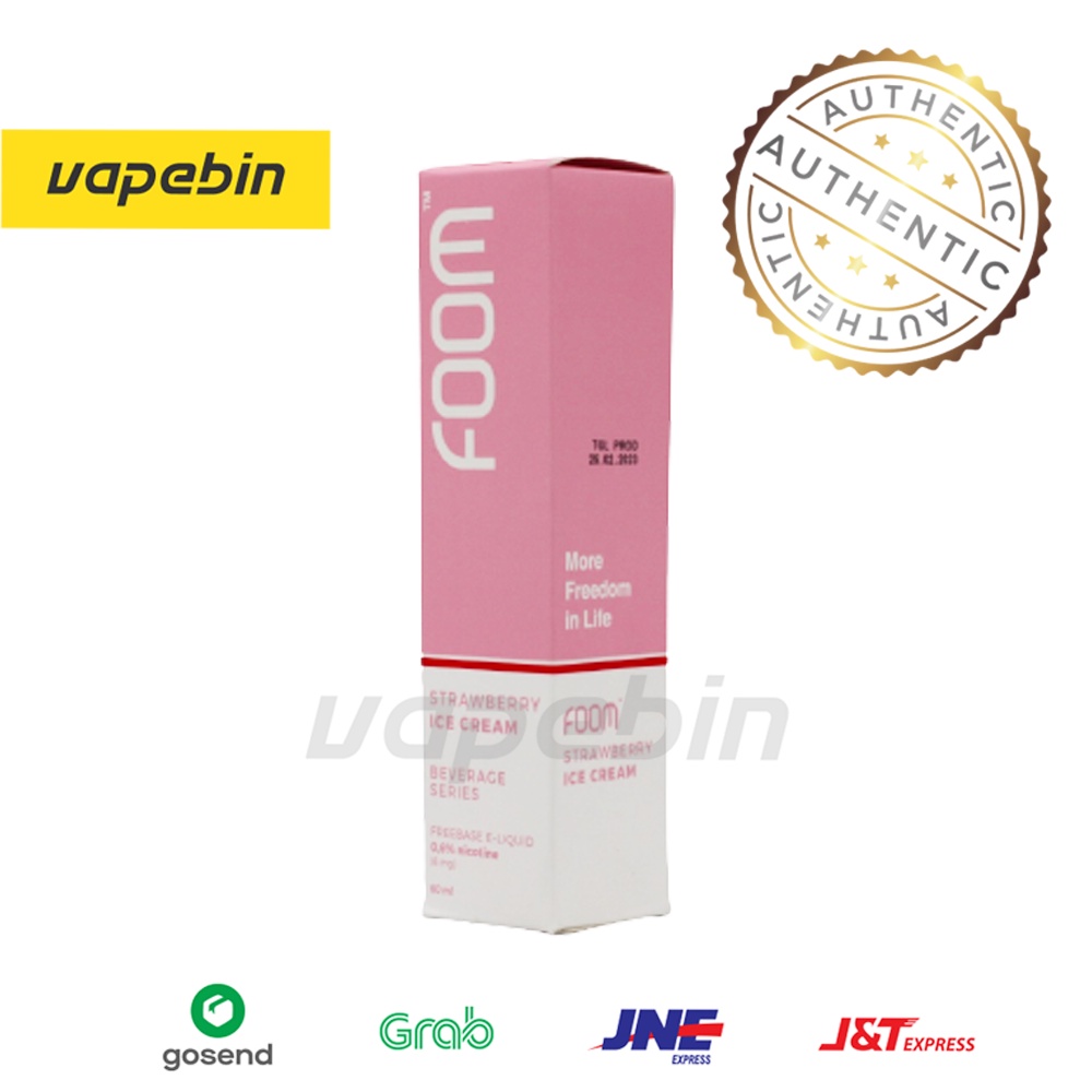 LIQUID FOOM STRAWBERRY ICE CREAM - FOOM ICE CREAM STRAWBERRY - 60ML