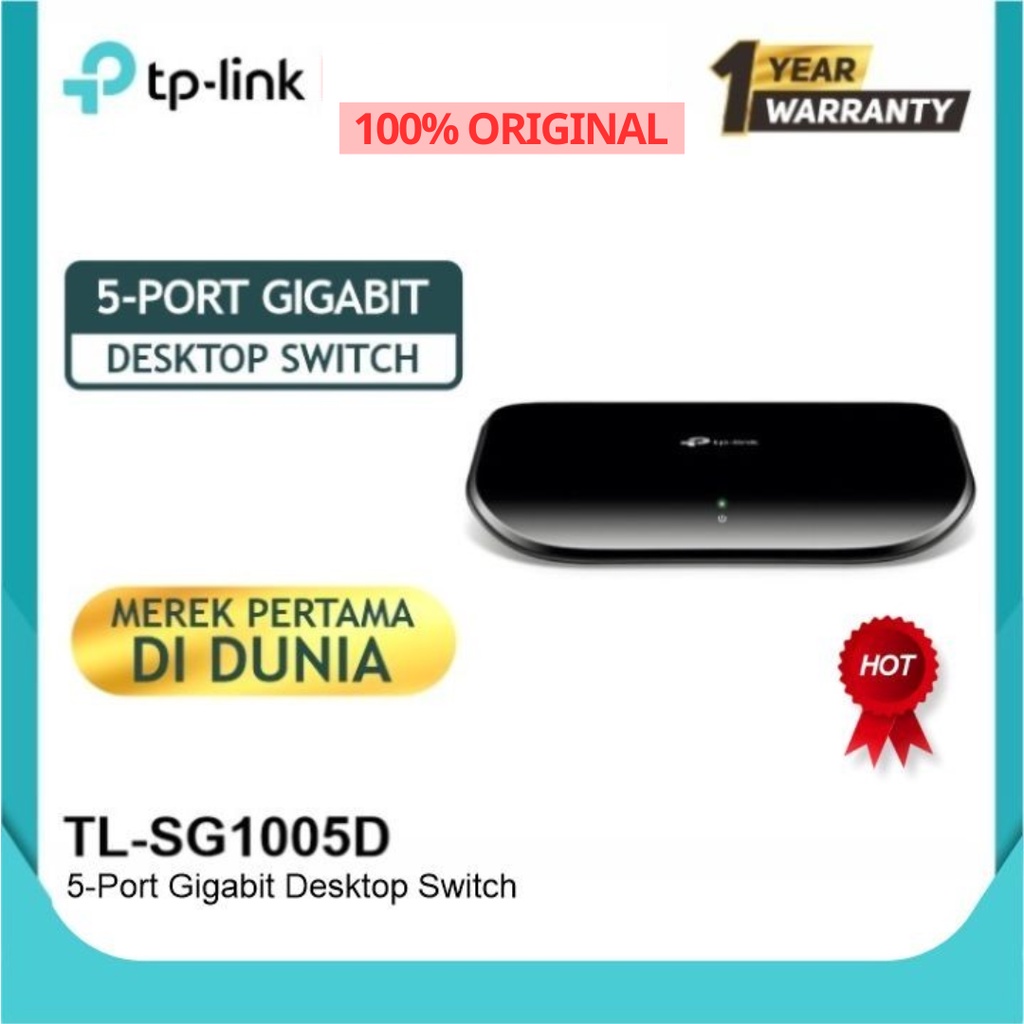 TP-LINK TL-SG1005D 5-Port Gigabit Desktop Switch Hub