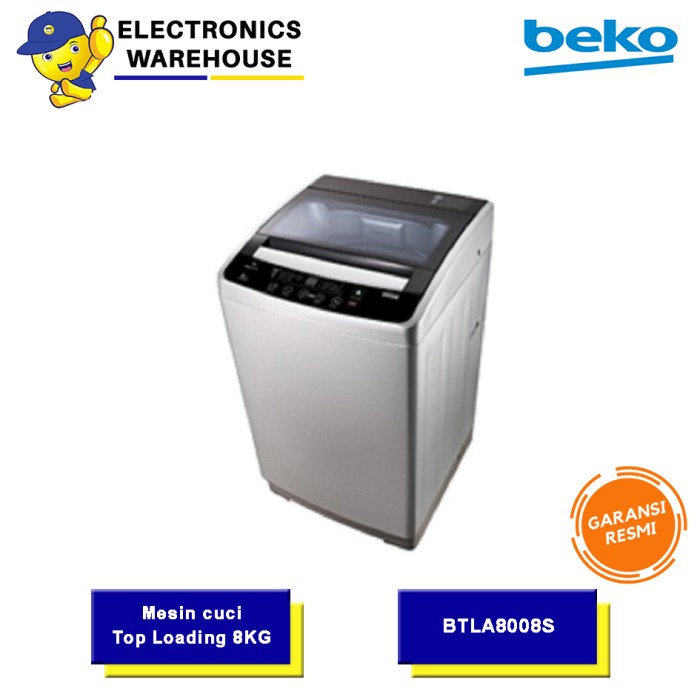 Beko Mesin Cuci Top Loading 1 Tabung 8 Kg BTLA8008S