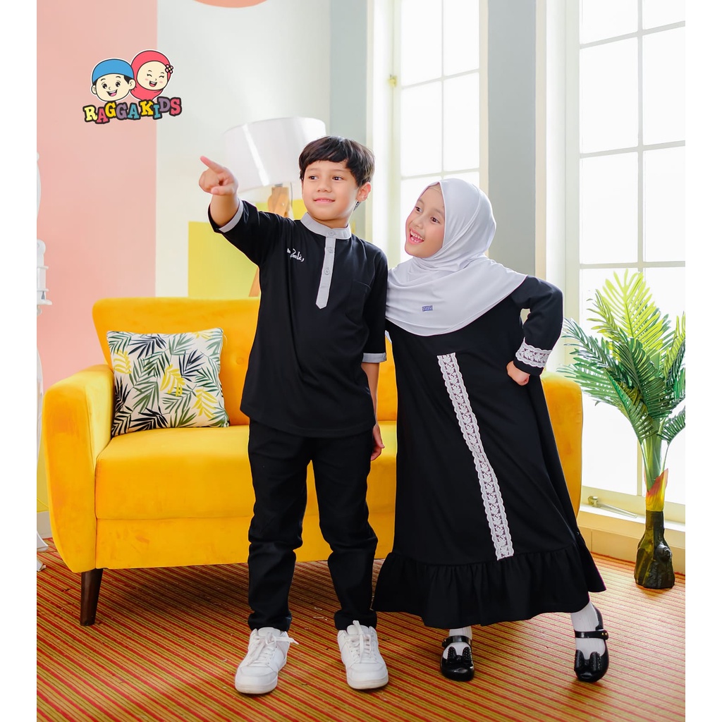 Family Set Sarimbit Couple Gamis Anak Remaja Dewasa Couple Sarimbit Koko Set Family Terbaru 2023 Bahan Kaos Nyaman Adem Original Raggakids