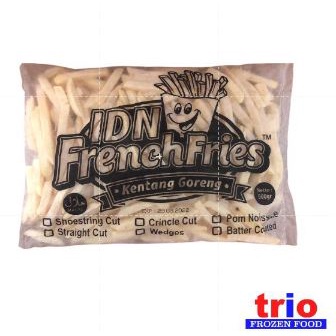 French Fries Kentang Goreng Shoestring Crinkle Cut Import 500gr