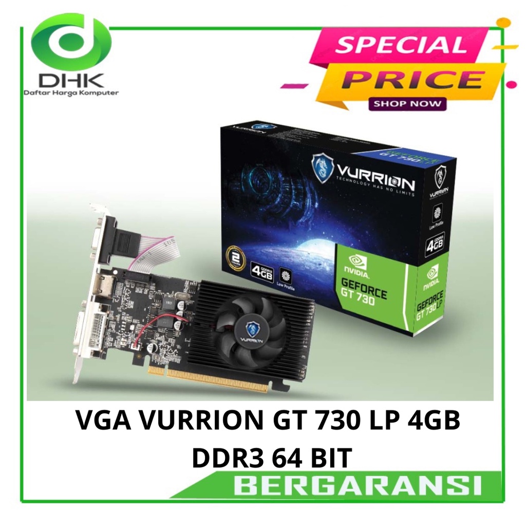 VGA VURRION GT 730 LP 4GB DDR3 64 BIT