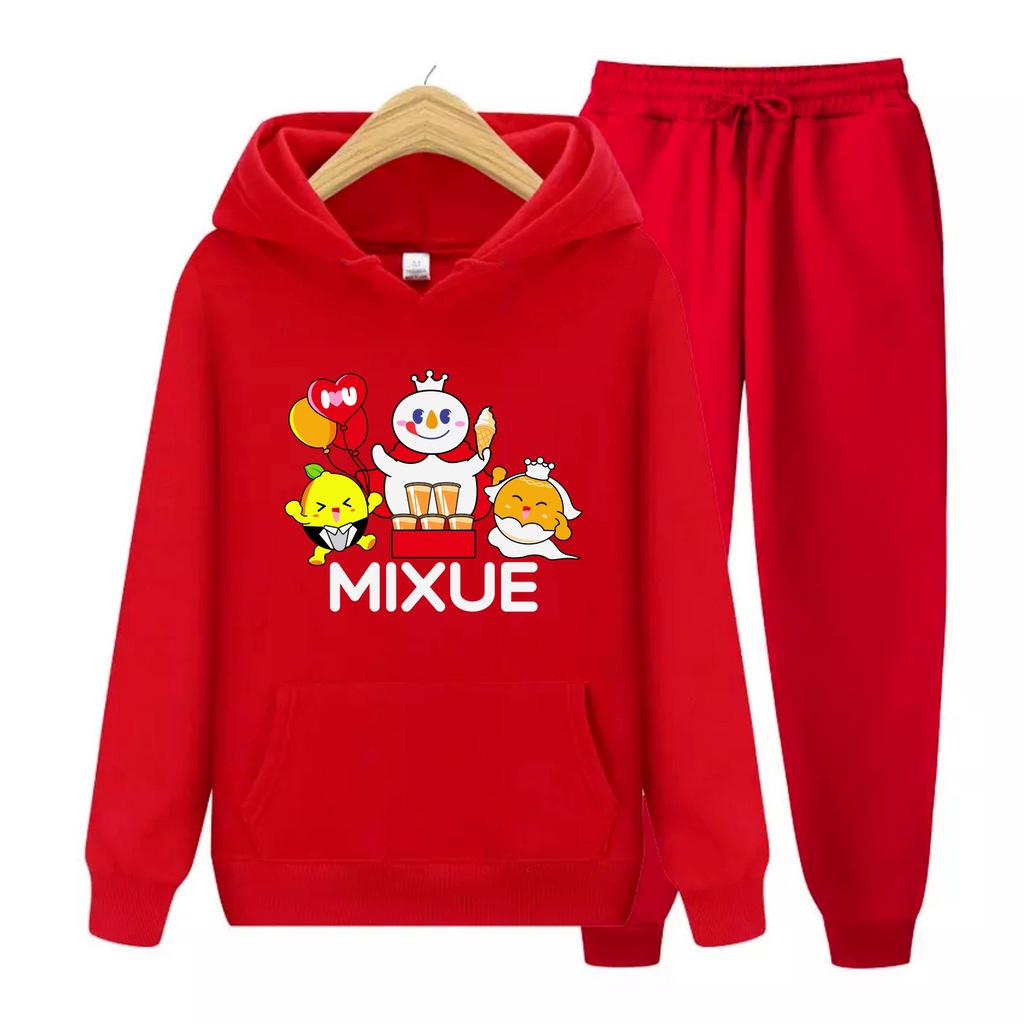 FenishaStore MIXUE ICE CREAM Sweater Hoodie Atasan Dan Setelan Anak Usia 4-13+ Tahun Bisa Bayar Ditempat COD