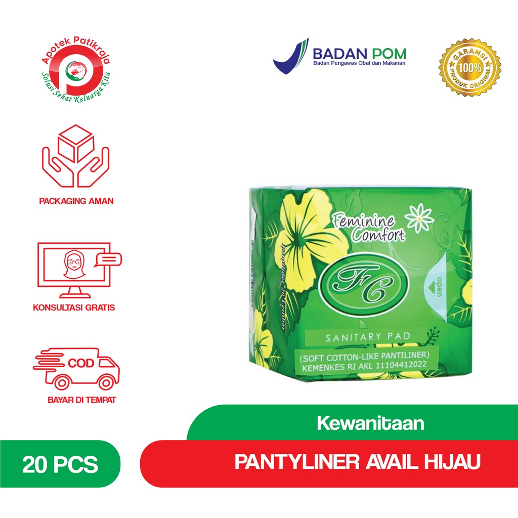 AVAIL BEAUTY PANTILINER AVAIL HIJAU