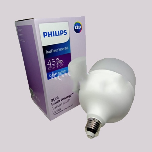 LAMPU PHILIPS TFORCE TrueForce ESSENTIAL LED 45W 6500K E27