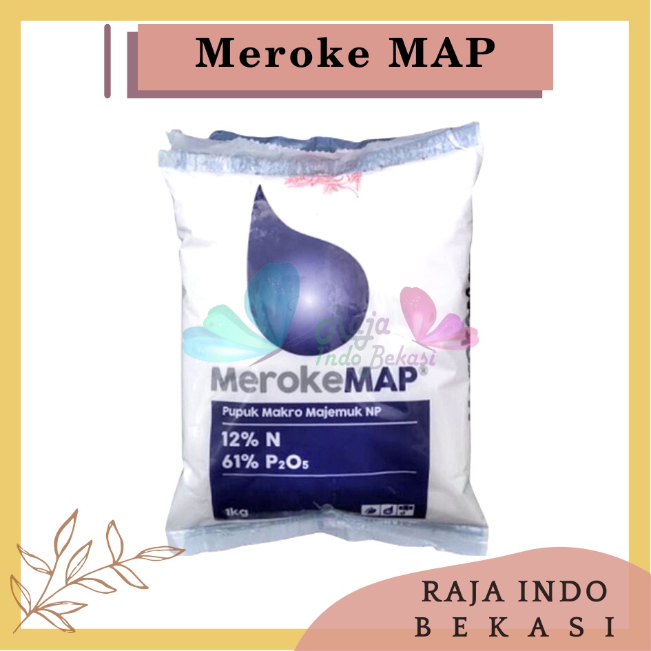 Pupuk Meroke MAP Kristal Putih Cocok untuk Hidroponik Kemasan 400gram 1kg