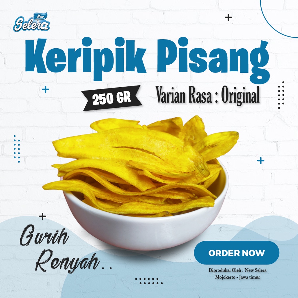 

Keripik Pisang Original / Banana Chips / Kripik Pisang Netto 250 Gr