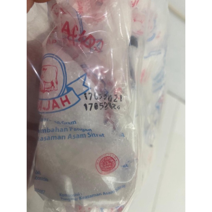 

Citrid Acid ( Citrun )/SITRUN Cap Gajah Kemasan 48 gr x 20 sachet