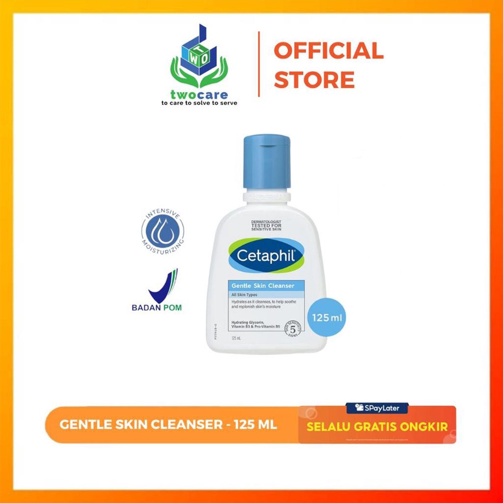 Cetaphil Gentle Skin Cleanser 125ml Sabun Pembersih Muka untuk Skin Care Cocok Untuk Segala Jenis Kulit