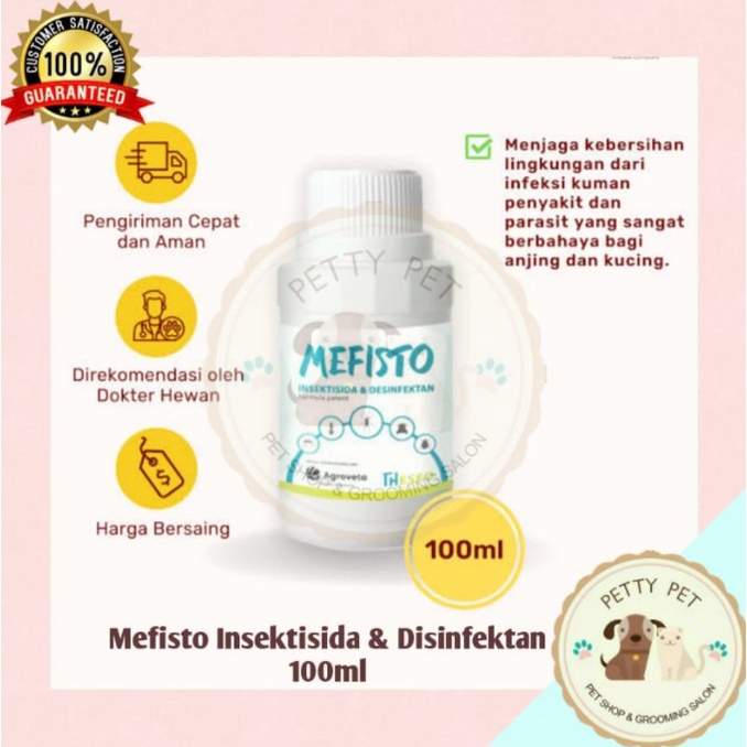 OBAT KUTU HEWAN Mefisto 100ml Insektisida & Disinfectan