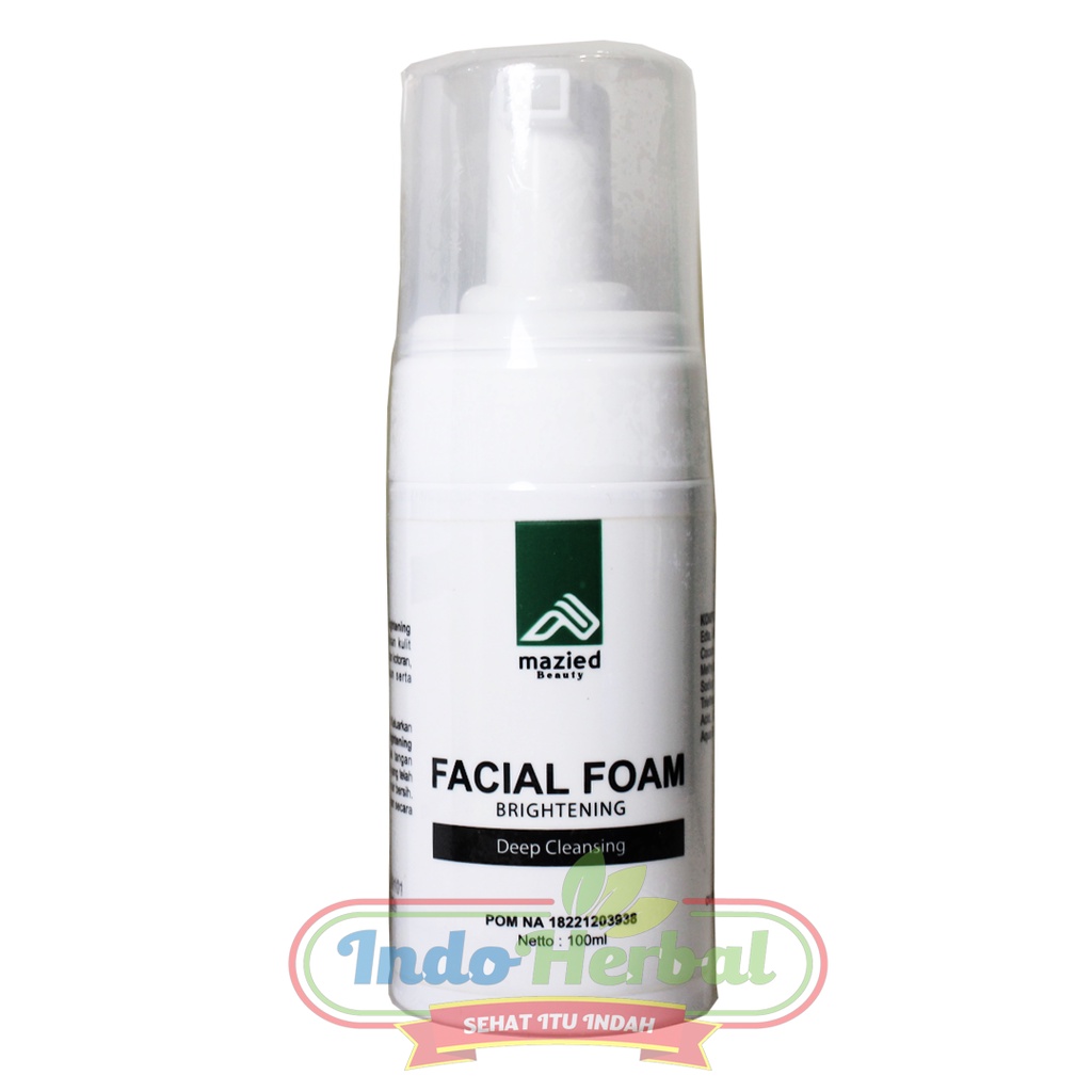 FACIAL FOAM BRIGHTENING DEEP CLEANSING MAZIED 100ml - Sabun Cuci Muka