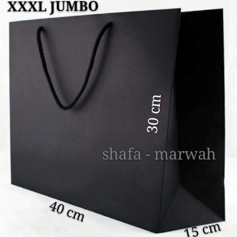 

Obral Puas BIG SIZE PAPERBAG XXXL JUMBO DARK NAVY 40 X 30 X 15 cm.