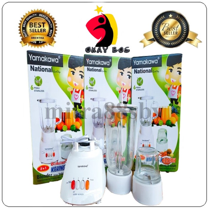 Blender National Kaca Matsunichi 3 IN 1 Kapasitas 1 Liter