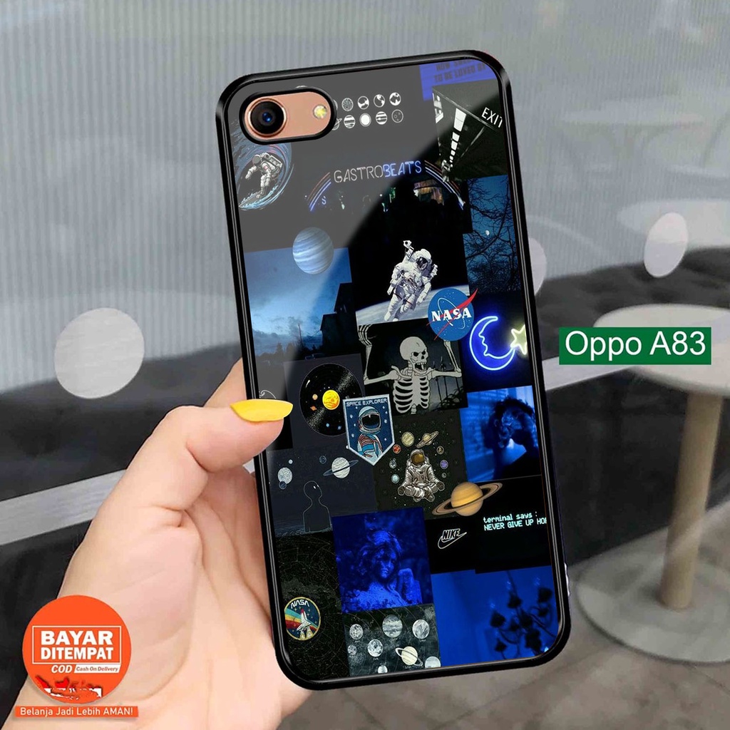 Casing OPPO A83 Hardcase 2D Glossy Case Motif Nasa